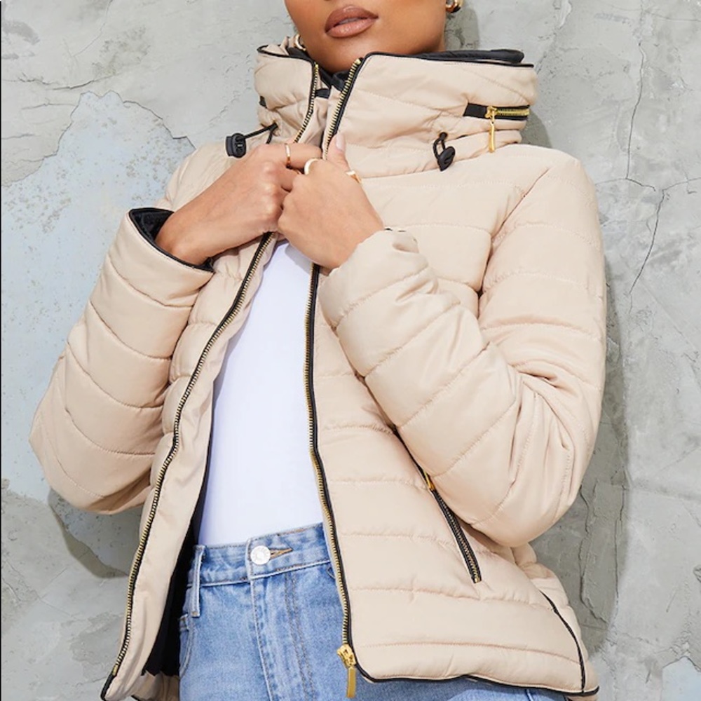 PLT Mara Stone Puffer Jacket